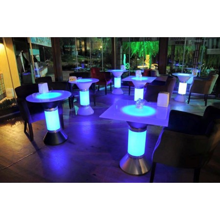 Ledli Kokteyl Masası