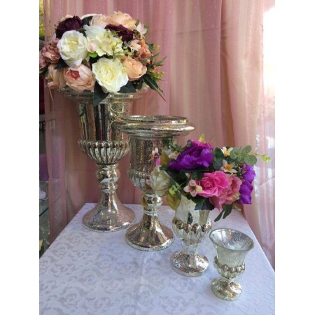 Gümüş Cam Vazo