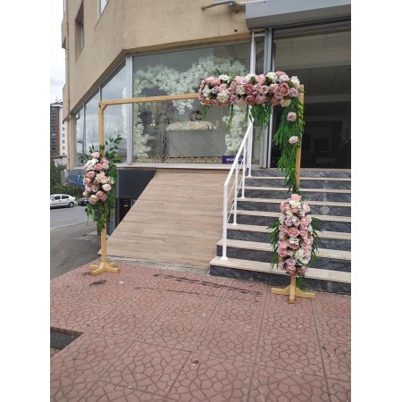 Ahşap Tag Çiçekli