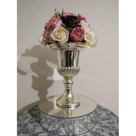 Gümüş Antik Cam Vazo