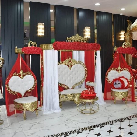 Metal Kına Tahtı Seti