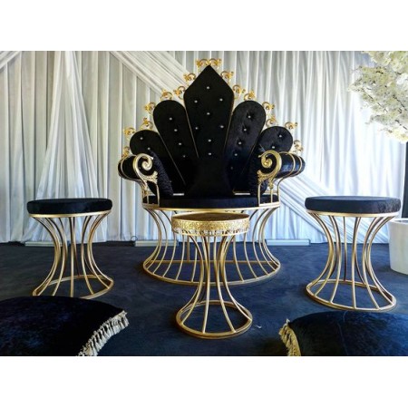 Beş Yapraklı Metal Kına Tahtı