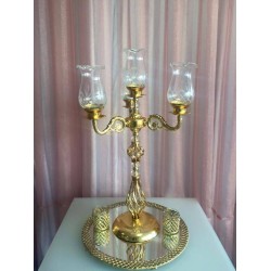 Dört Kollu Dekor Şamdan