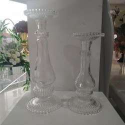 Şeffaf Cam Mumluk