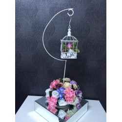 Kuş Kafesi Ferforje Şamdan