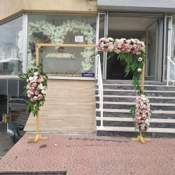 Ahşap Tag Çiçekli