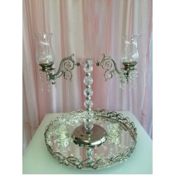 Fanuslu İki Kollu Şamdan