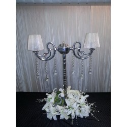 İki Kollu Abajur Şamdan