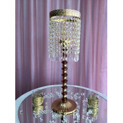 Kristal Taşlı Kokteyl Şamdan