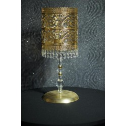 Dekor Taşlı Tek Kollu Şamdan