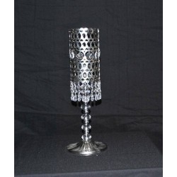 Kristal Taşlı Tek Kollu Şamdan